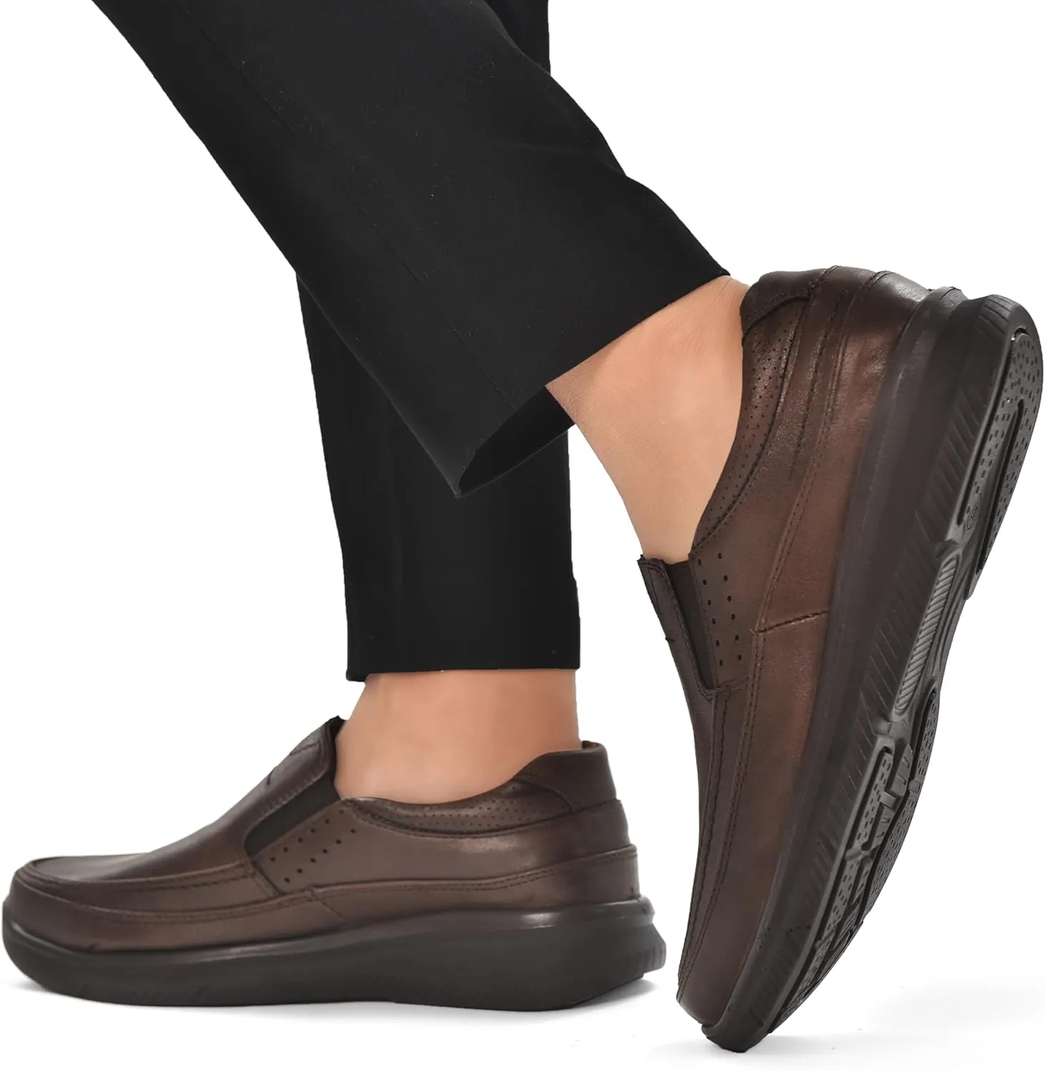 Men's Slip On Casual Loafers, Comfortable Walking Shoes for Men, Lightweight Dress Shoes for Office Driving