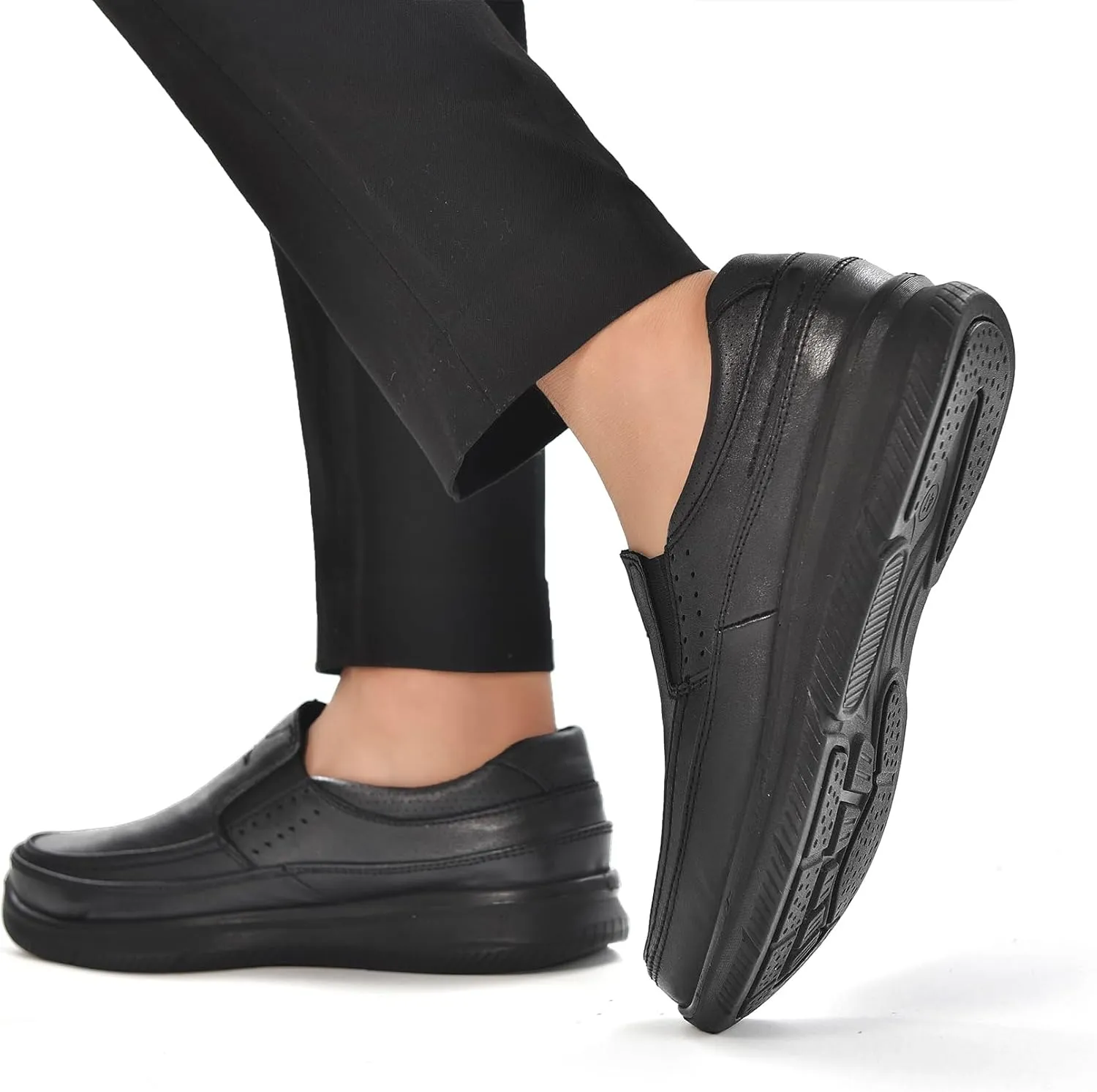 Men's Slip On Casual Loafers, Comfortable Walking Shoes for Men, Lightweight Dress Shoes for Office Driving