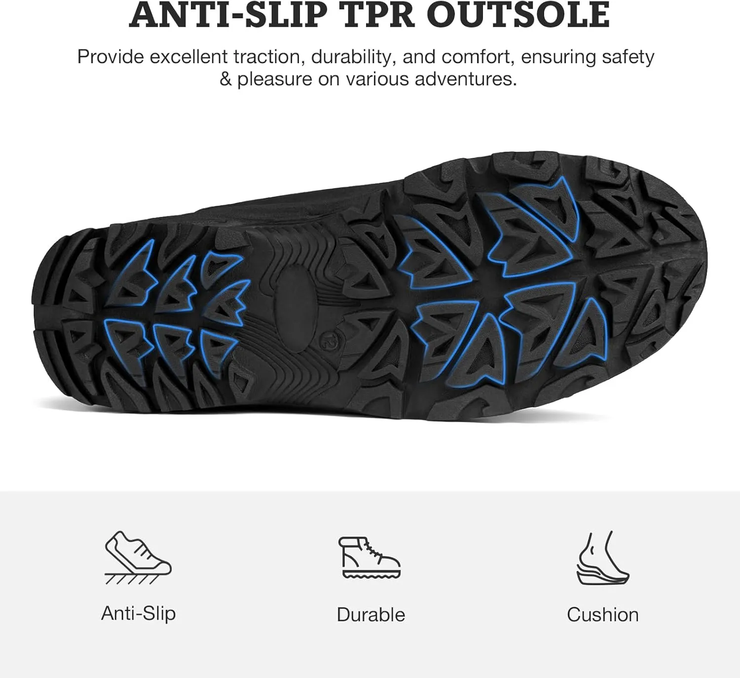 Men's Snow Boots Insulated Waterproof Lightweight Winter Boots Slip Resistant Duck Boots for Men