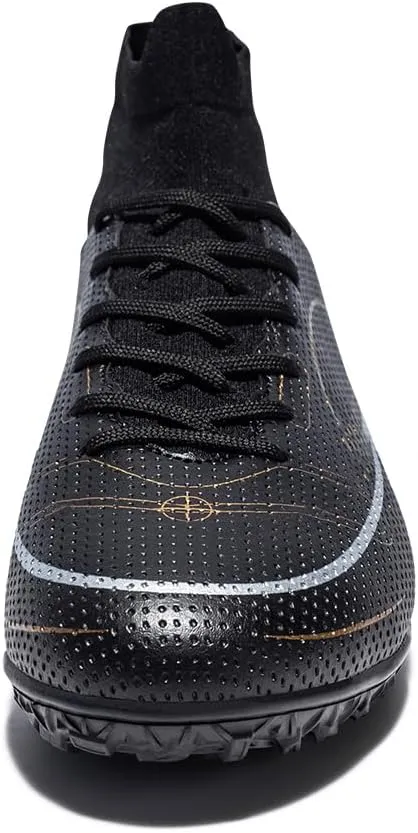 Men’s Soccer Boots Professional High-Top Football Shoes Outdoor Indoor Comfortable Athletic Sneaker