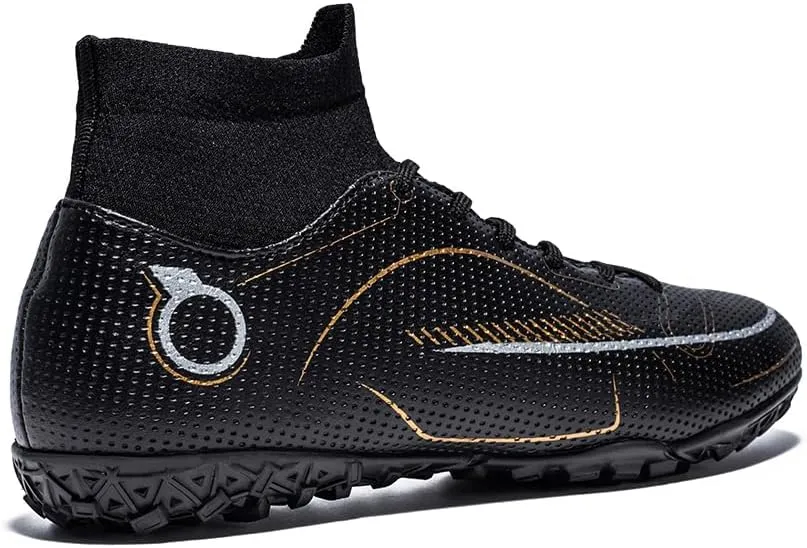 Men’s Soccer Boots Professional High-Top Football Shoes Outdoor Indoor Comfortable Athletic Sneaker