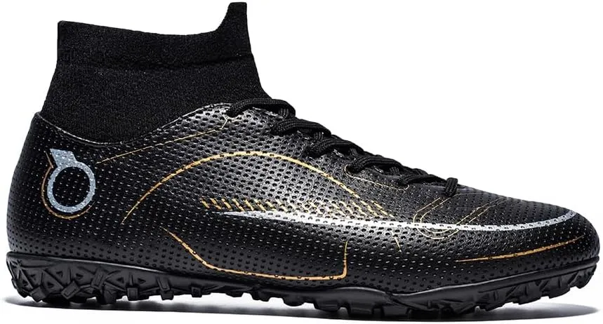 Men’s Soccer Boots Professional High-Top Football Shoes Outdoor Indoor Comfortable Athletic Sneaker