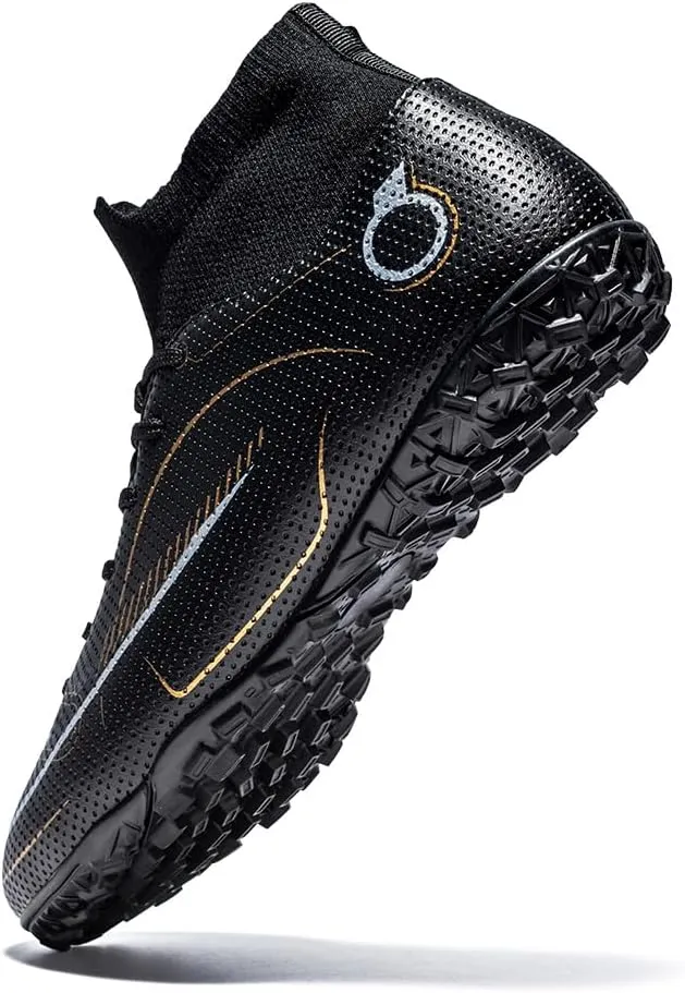Men’s Soccer Boots Professional High-Top Football Shoes Outdoor Indoor Comfortable Athletic Sneaker
