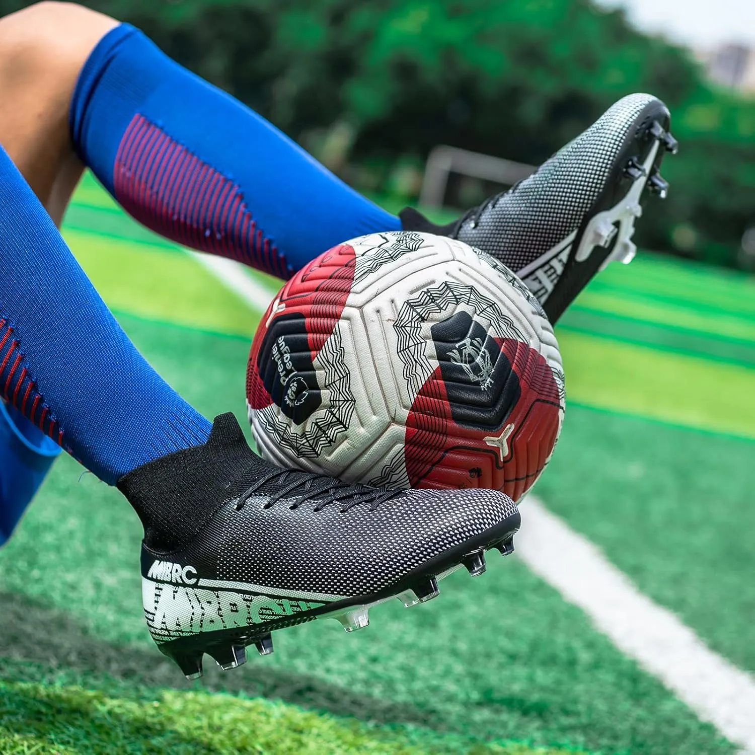 Mens Soccer Cleats High Top Soccer Shoes for Men