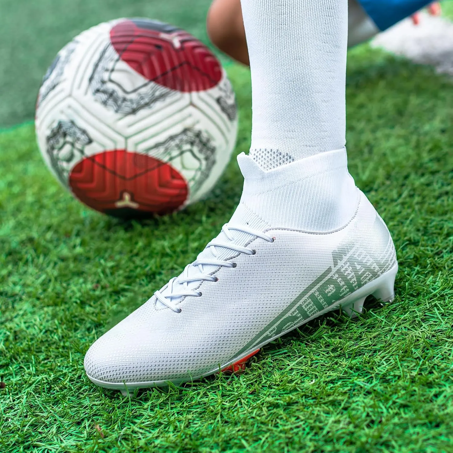 Mens Soccer Cleats High Top Soccer Shoes for Men