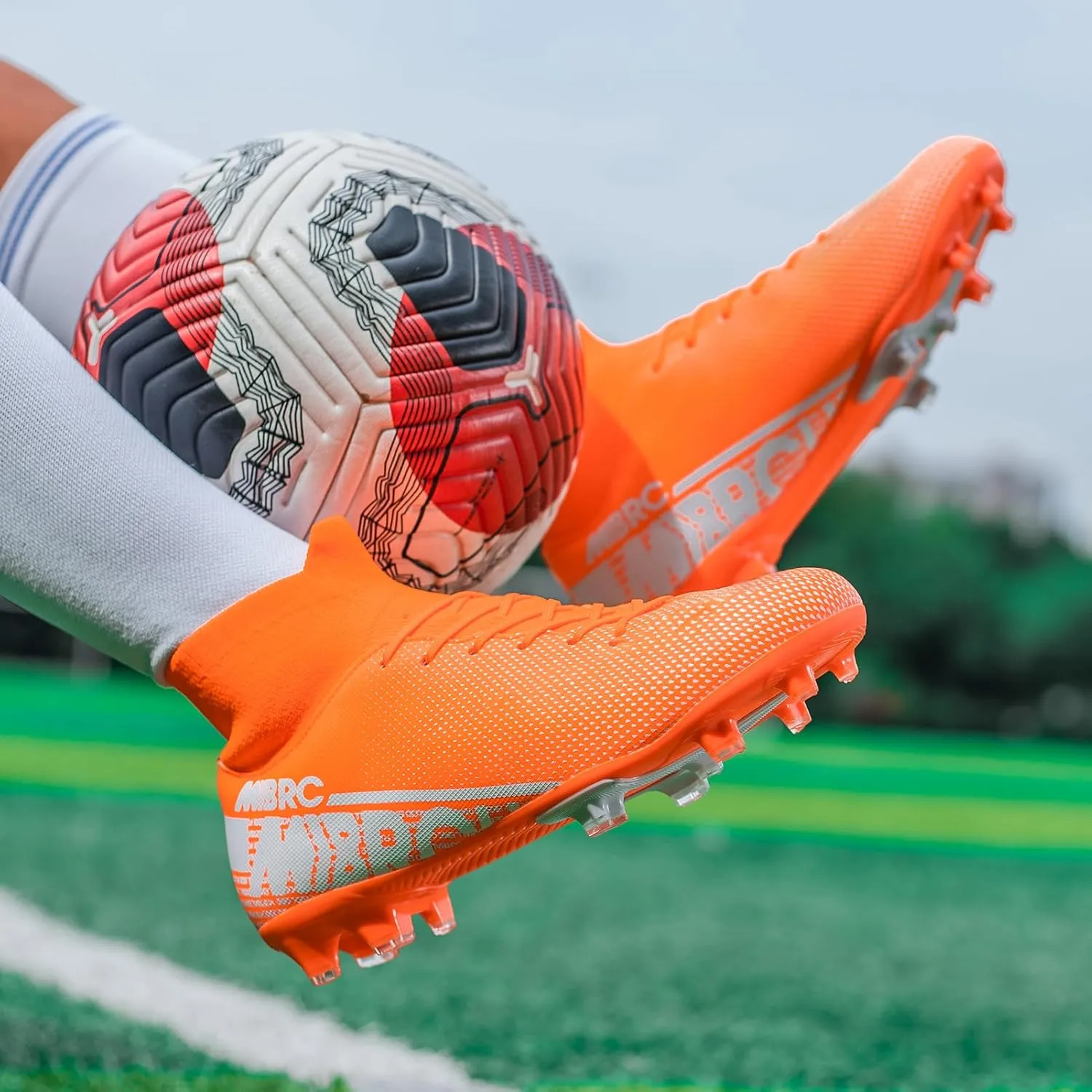 Mens Soccer Cleats High Top Soccer Shoes for Men