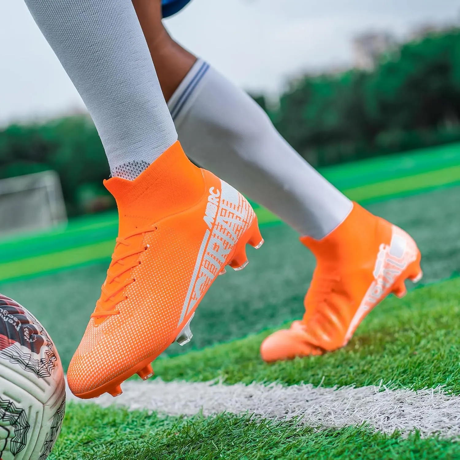 Mens Soccer Cleats High Top Soccer Shoes for Men