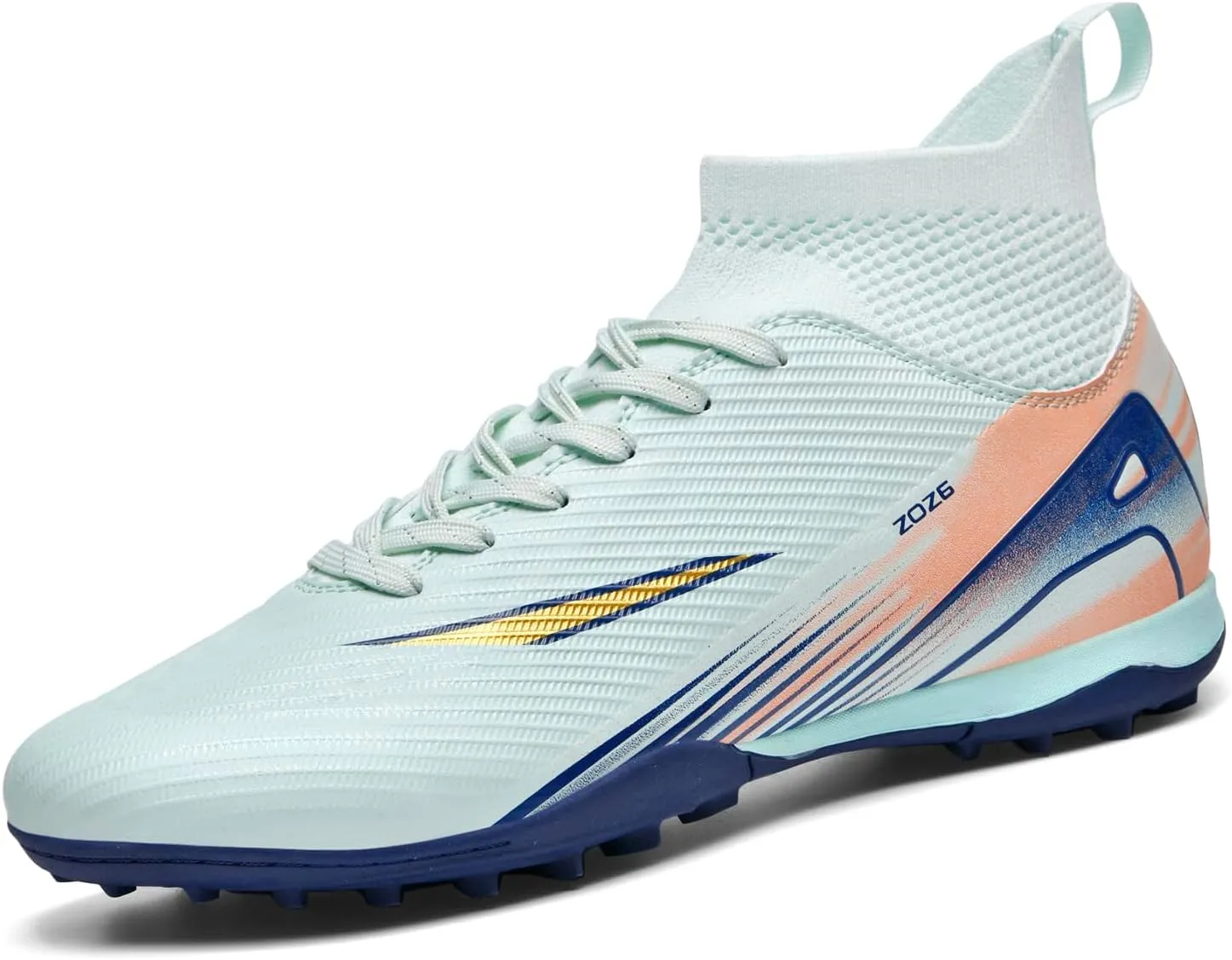 Men's Soccer Shoes Cleats Professional High-Top Athletic Turf Football Shoes Outdoor/Indoor Professional Futsal Football Training Sneakers