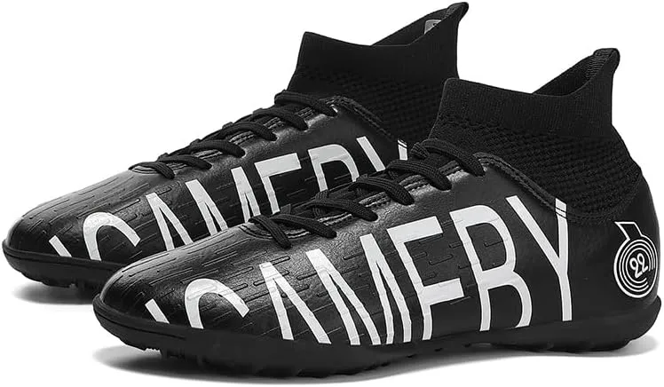 Men's Soccer Shoes Firm Ground Soccer Cleats Professional Low-Top Athletic Football Shoes Indoor Outdoor Futsal Turf Training Sneakers