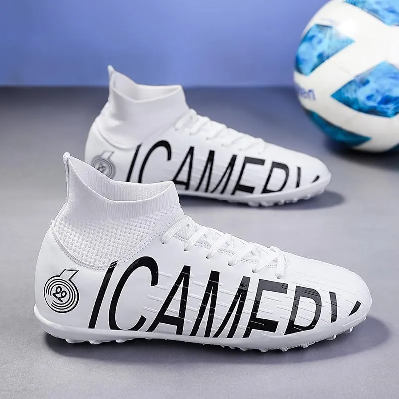 Men's Soccer Shoes Firm Ground Soccer Cleats Professional Low-Top Athletic Football Shoes Indoor Outdoor Futsal Turf Training Sneakers