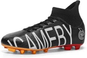 Men's Soccer Shoes Firm Ground Soccer Cleats Professional Low-Top Athletic Football Shoes Indoor Outdoor Futsal Turf Training Sneakers