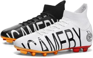 Men's Soccer Shoes Firm Ground Soccer Cleats Professional Low-Top Athletic Football Shoes Indoor Outdoor Futsal Turf Training Sneakers