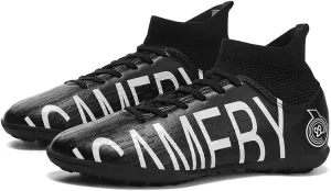 Men's Soccer Shoes Firm Ground Soccer Cleats Professional Low-Top Athletic Football Shoes Indoor Outdoor Futsal Turf Training Sneakers