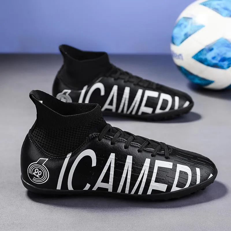Men's Soccer Shoes Firm Ground Soccer Cleats Professional Low-Top Athletic Football Shoes Indoor Outdoor Futsal Turf Training Sneakers
