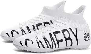 Men's Soccer Shoes Firm Ground Soccer Cleats Professional Low-Top Athletic Football Shoes Indoor Outdoor Futsal Turf Training Sneakers