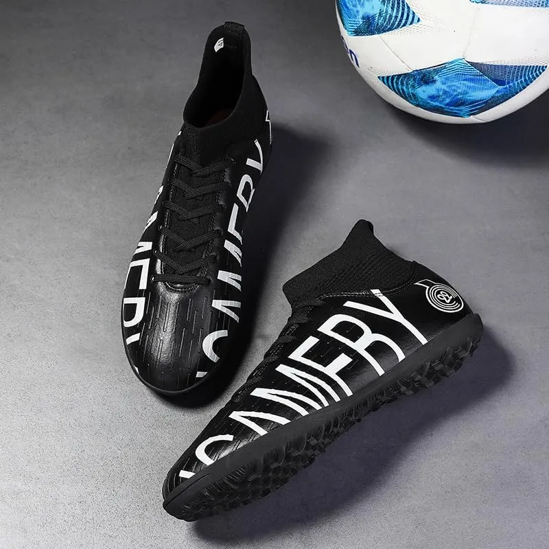 Men's Soccer Shoes Firm Ground Soccer Cleats Professional Low-Top Athletic Football Shoes Indoor Outdoor Futsal Turf Training Sneakers