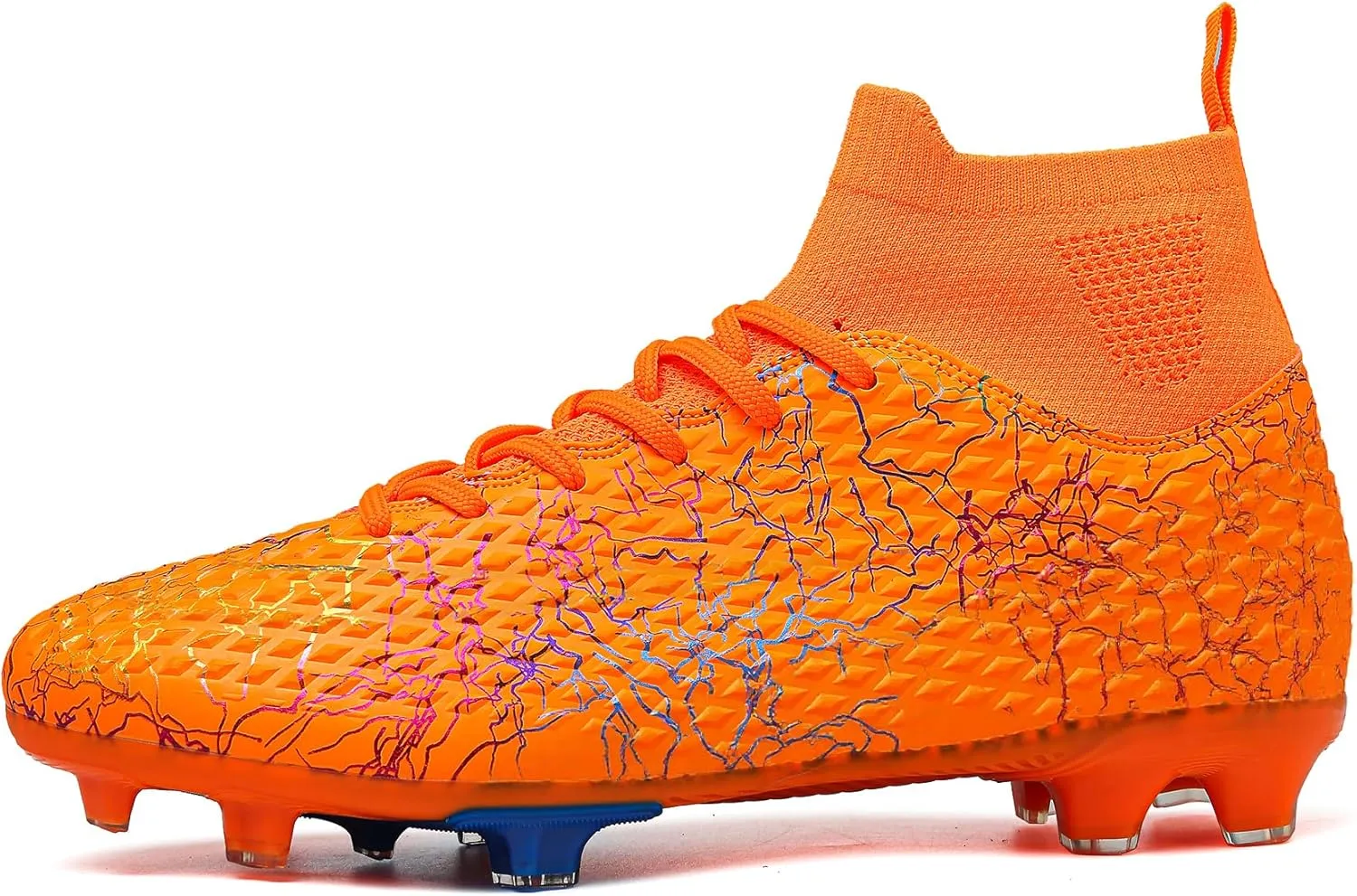 Men's Soccer Shoes High-Top Soccer Cleats Outdoor Breathable Athletic Professional Spikes Youth Boys Football Shoes Unisex