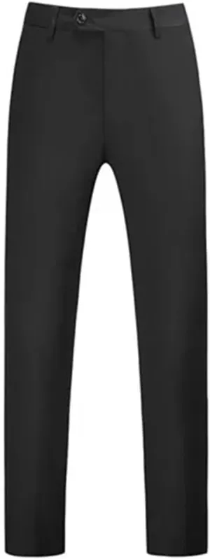Men's Solid Casual Bright Color Simple Wedding Party Formal Suit Trousers