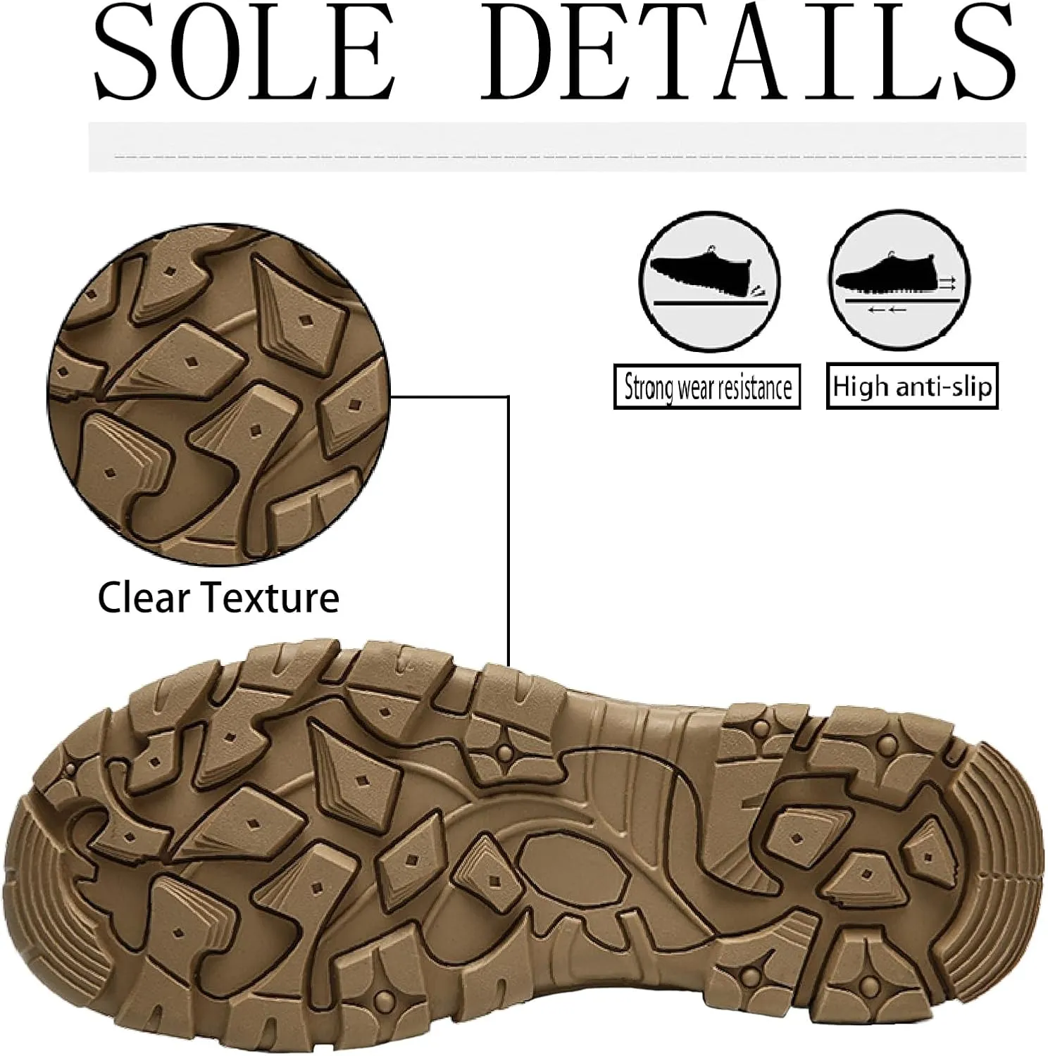 Men's Suede Lace Up Hiking Shoes Comfortable Protective Cap Toe Lug Sole Non-Slip Trekking Outdoor Sneakers Summer Lightweight Casual Walking Shoes