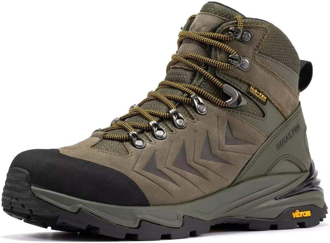 Men's Waterproof Hiking Boots, 6 Inch Slip Resistant Light Weight Outdoor Boots