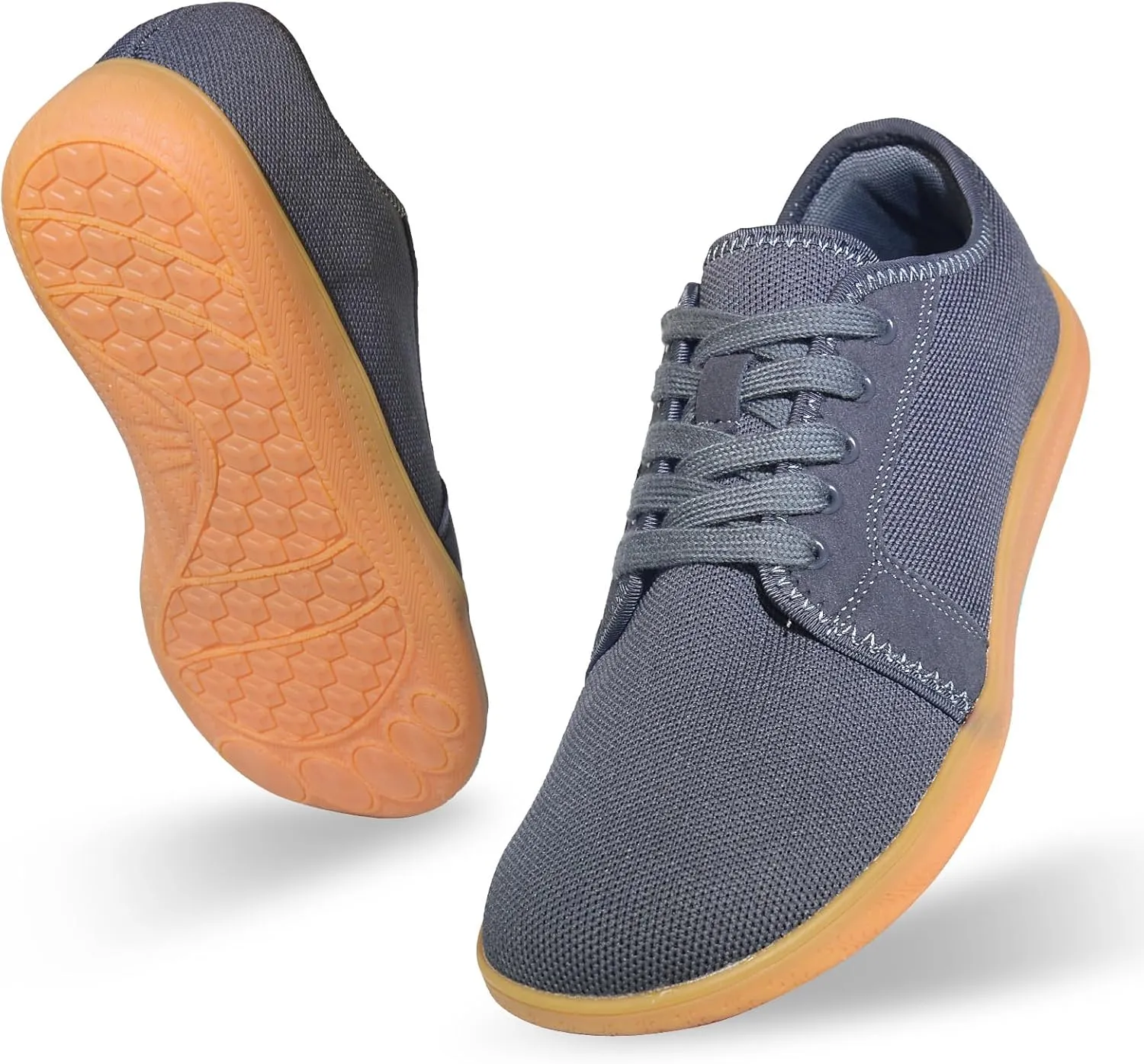 Men's Wide Toe Box Casual Shoes Barefoot Sneakers Wide Width | Zero Drop Sole | Resistant Slip and Breathable Walking Shoes for Men