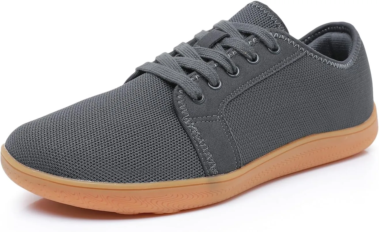 Men's Wide Toe Box Casual Shoes Barefoot Sneakers Wide Width | Zero Drop Sole | Resistant Slip and Breathable Walking Shoes for Men