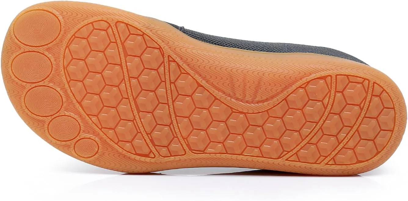 Men's Wide Toe Box Casual Shoes Barefoot Sneakers Wide Width | Zero Drop Sole | Resistant Slip and Breathable Walking Shoes for Men