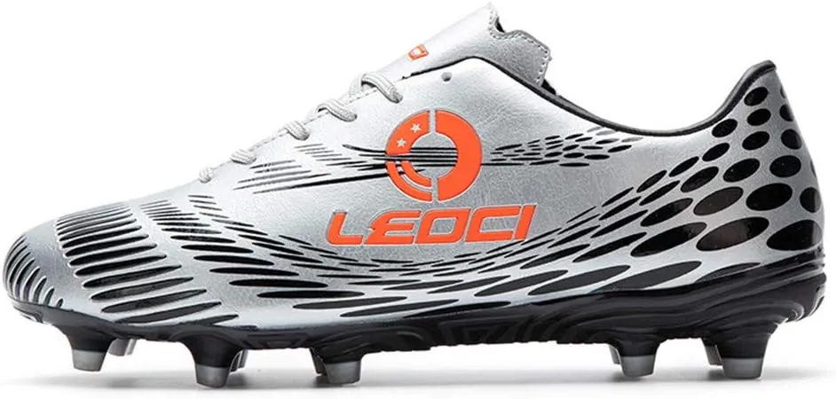 Men's Women's Firm Ground Soccer Cleats Outdoor/Indoor Boys Girls Professional Futsal Football Training Sneakers