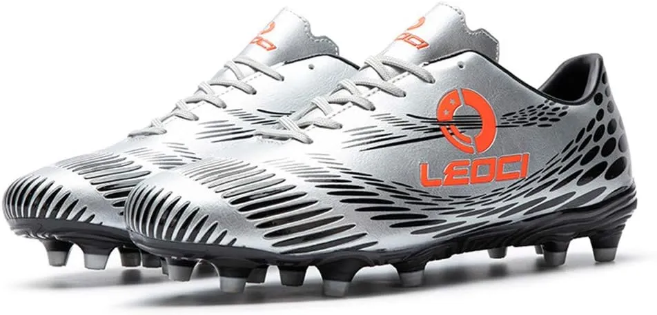 Men's Women's Firm Ground Soccer Cleats Outdoor/Indoor Boys Girls Professional Futsal Football Training Sneakers