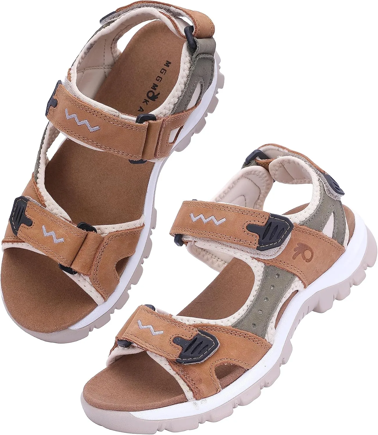 MGGMOKAY Women's Hiking Sandals Open Toe Outdoor Sports Sandals Casual Beach Sandals