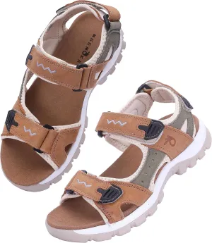 MGGMOKAY Women's Hiking Sandals Open Toe Outdoor Sports Sandals Casual Beach Sandals
