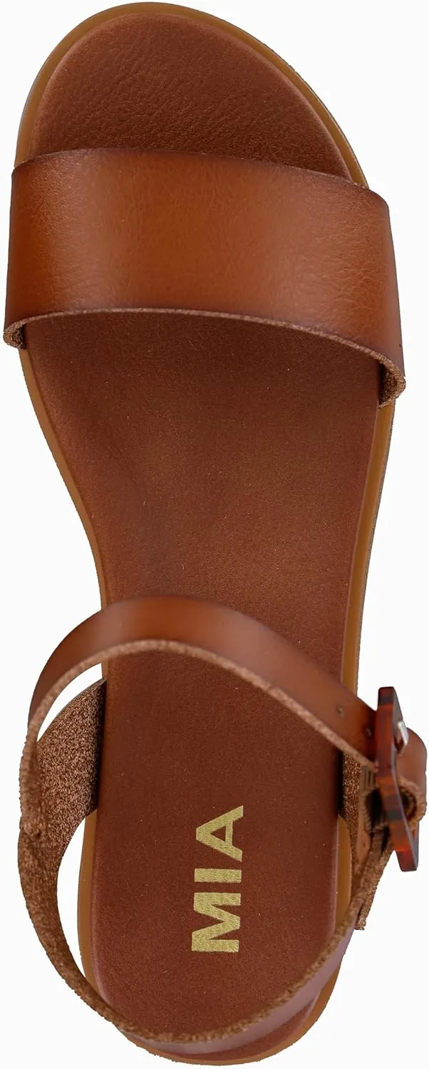 MIA Shoes Peyton Open Toe Flat Sandals for Women