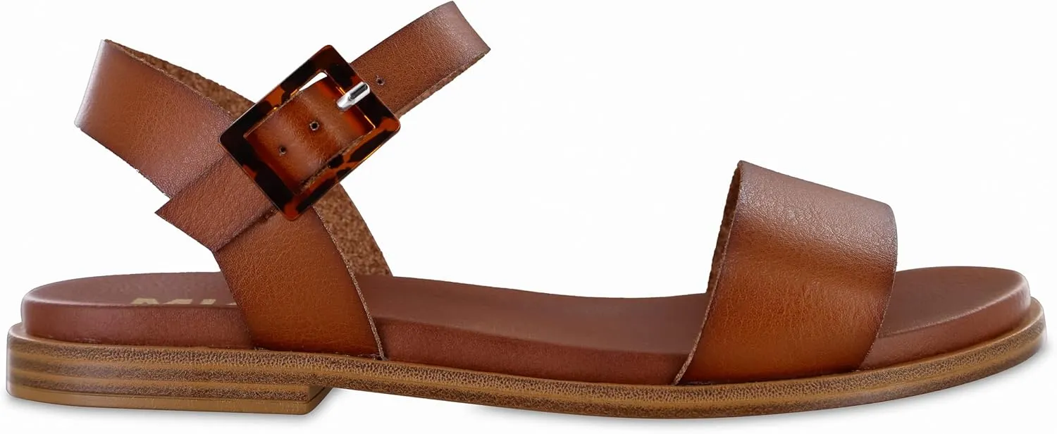 MIA Shoes Peyton Open Toe Flat Sandals for Women