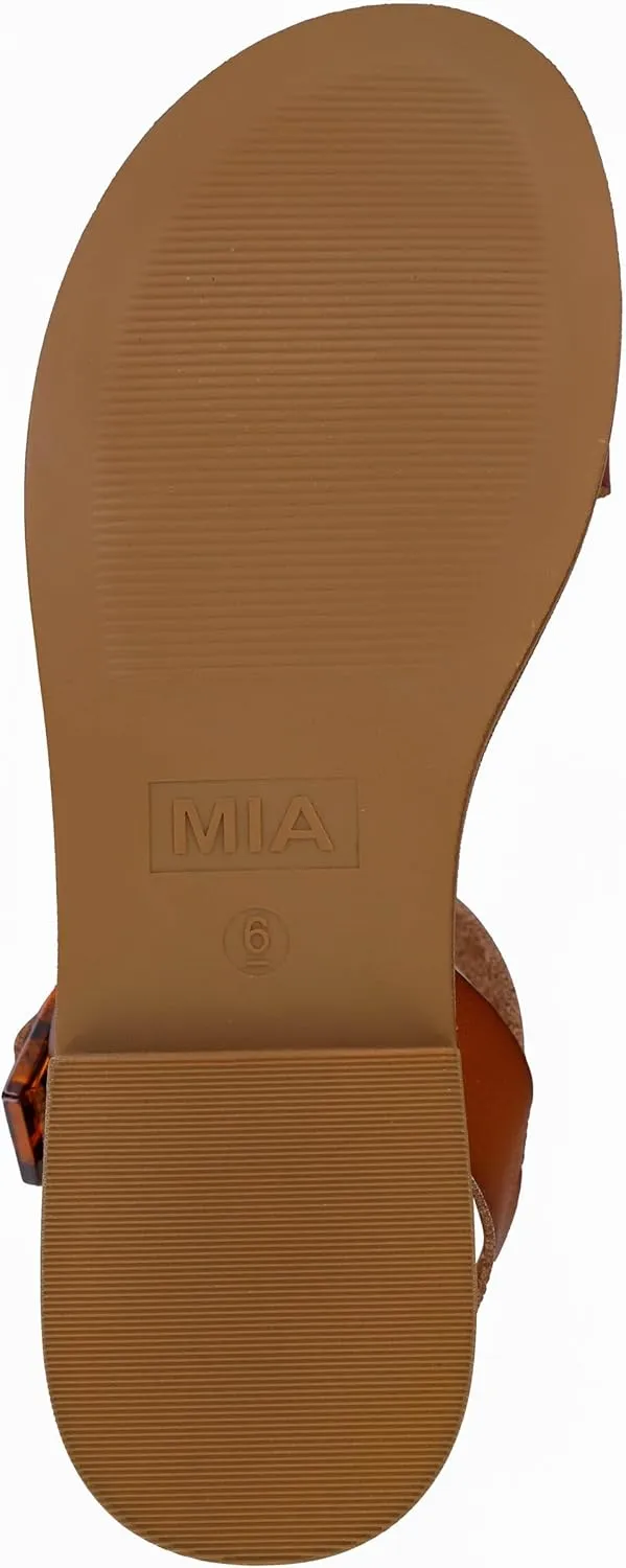 MIA Shoes Peyton Open Toe Flat Sandals for Women