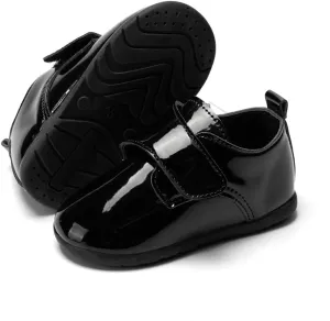 Miamooi Infant Baby Boys Girls Loafers Classic PU Leather Wedding Dress Shoes Toddler Brogue Formal Flat Lazy Crib Oxford First Walking Christening Shoe