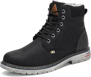 Mishansha Mens Womens Winter Hiking Boots Waterproof Non Slip Warm Lined Snow Boots for Outdoor Trekking