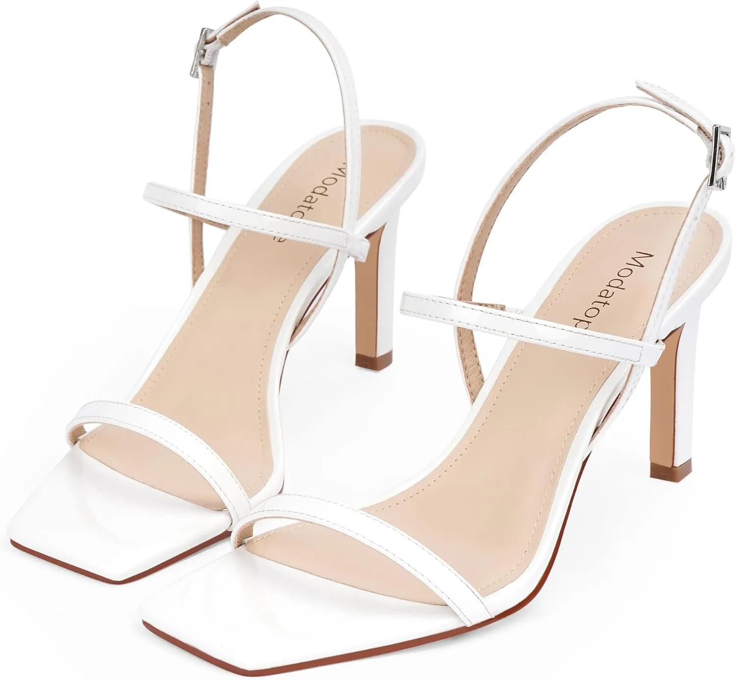 Modatope Womens Sandals Open Toe Strappy Sandals Ankle Strap High Heel Sandals for Women