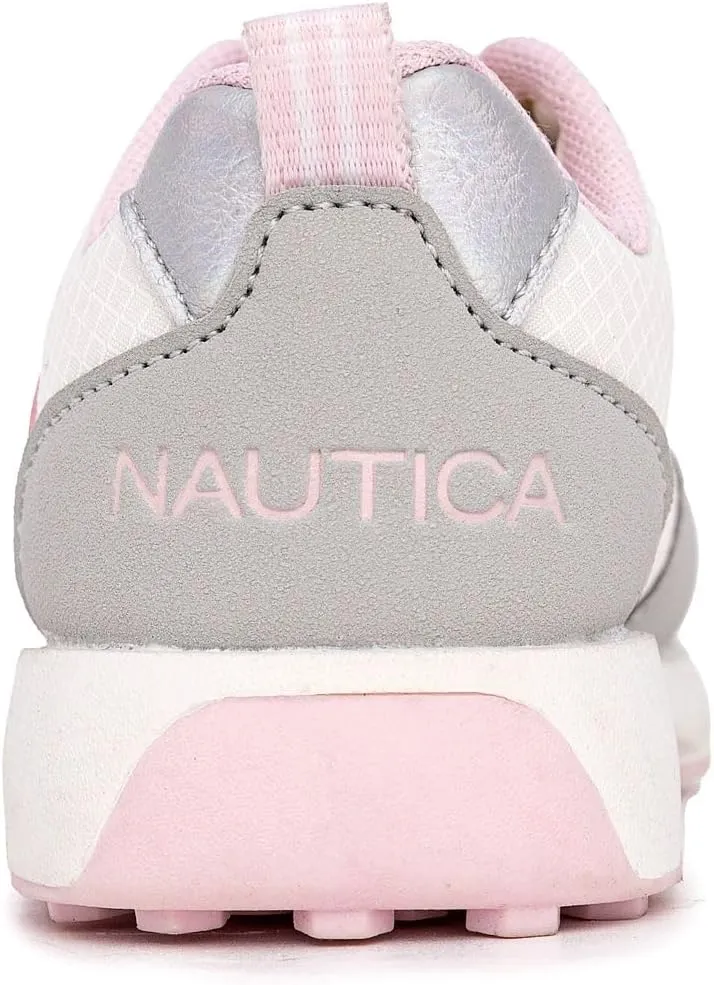 Nautica Girls' Sneakers - Lace-Up Tennis Shoes, Casual & Comfortable for Toddlers,Toddler, Little Kids & Big Kids (Platform/Regular)