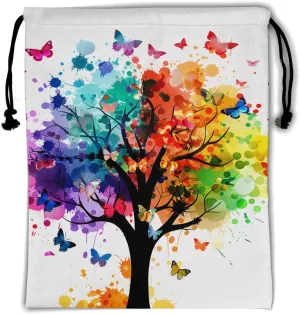 Nerxy Leaf Grip Bags for Gymnastics Tropical Leaves Grip Bag Botanical Drawstring Storage Bags