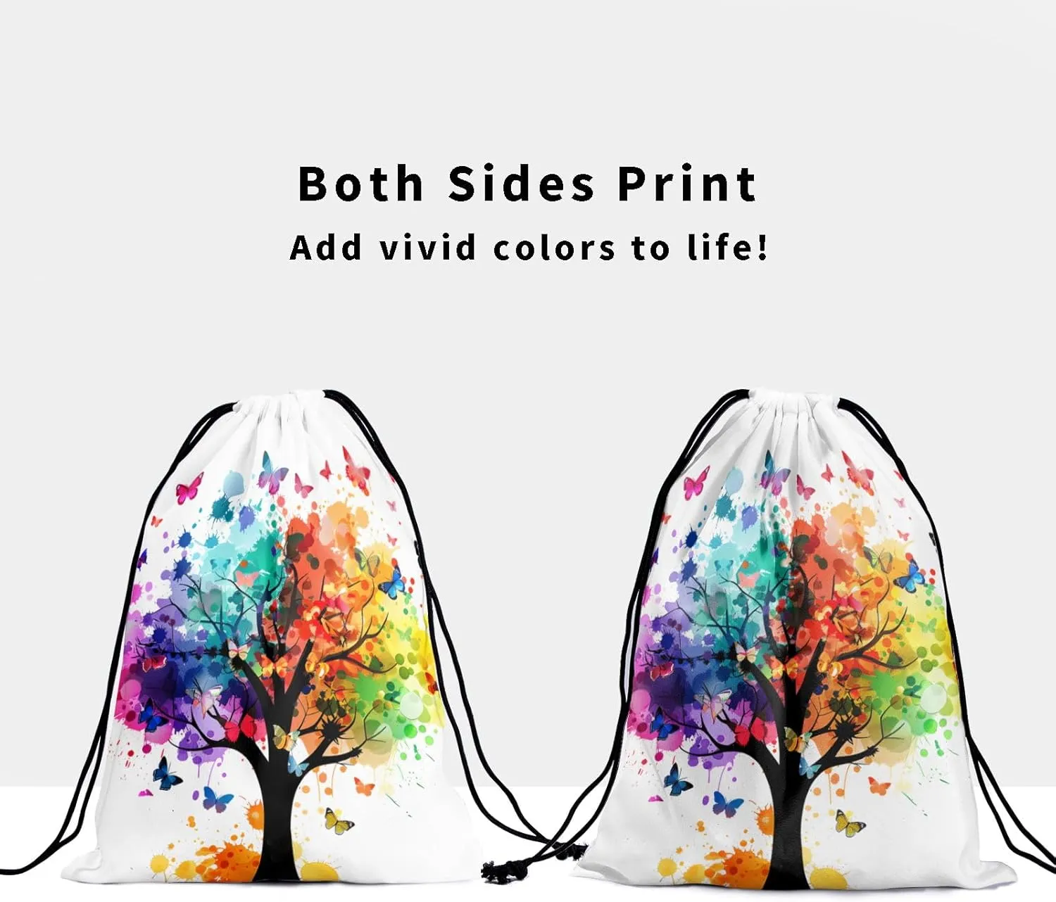 Nerxy Leaf Grip Bags for Gymnastics Tropical Leaves Grip Bag Botanical Drawstring Storage Bags