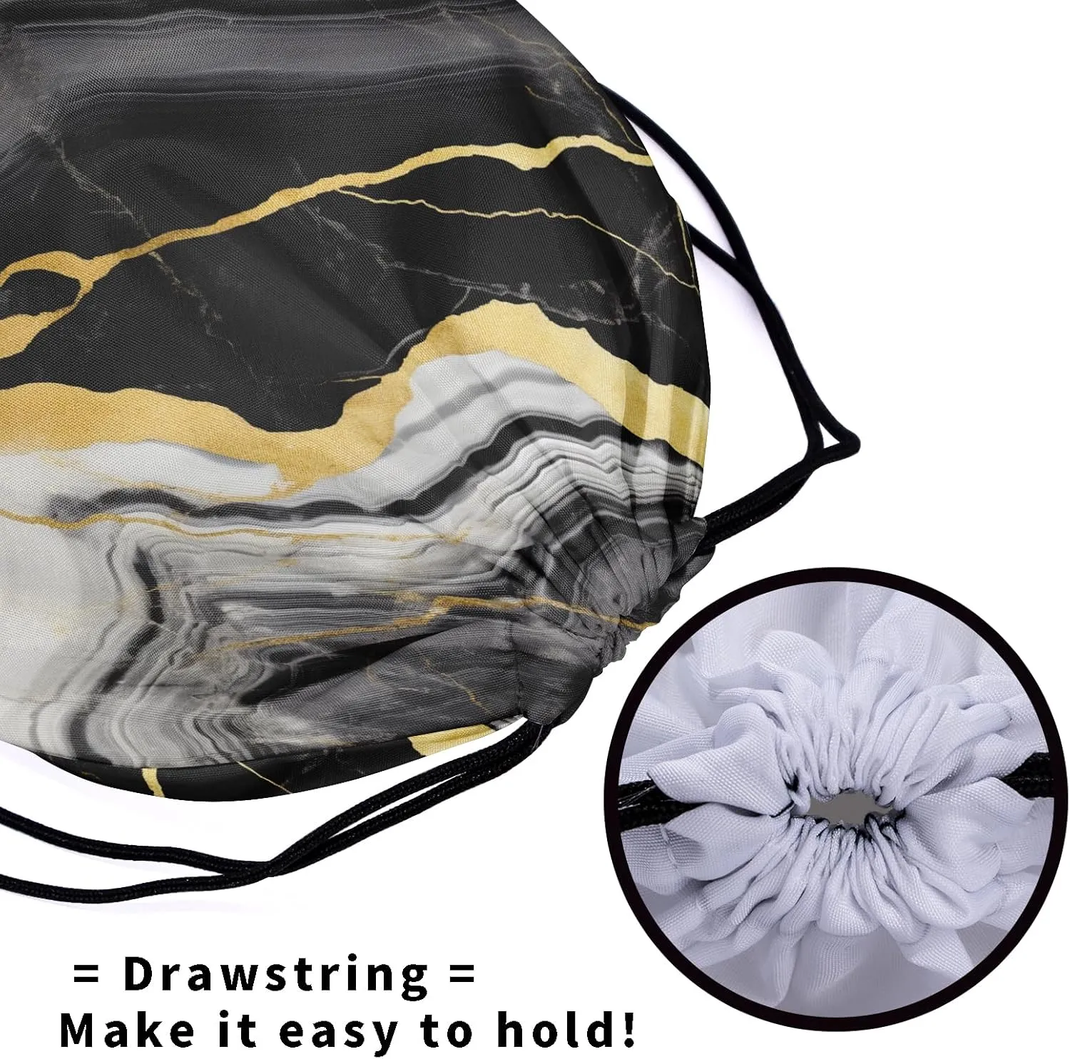 Nerxy Marble Gymnastics Grip Bag Marbles Drawstring Grip Bag Stone Gymnastics Pouch String Bag for Gym Sports Storage