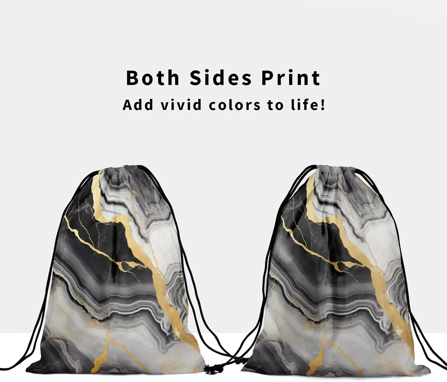 Nerxy Marble Gymnastics Grip Bag Marbles Drawstring Grip Bag Stone Gymnastics Pouch String Bag for Gym Sports Storage
