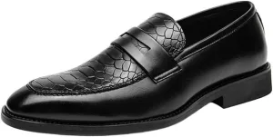New Men's Casual Leather Loafers Slip-on Shoes for Office, Driving & Party - Comfortable Fashion Moccasins, Stylish & Men’s Dress Shoes