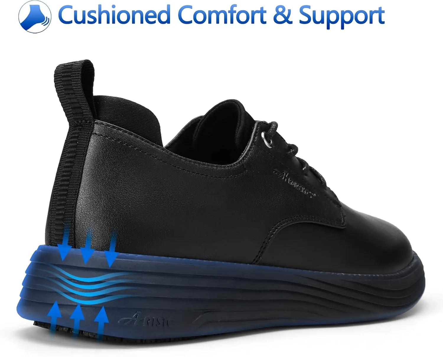 Non Slip Work Shoes for Men Waterproof Oil Resistant Slip On Lightweight for Food Service Kitchen Chef Restaurant Classic Casual Walking Dress Shoes