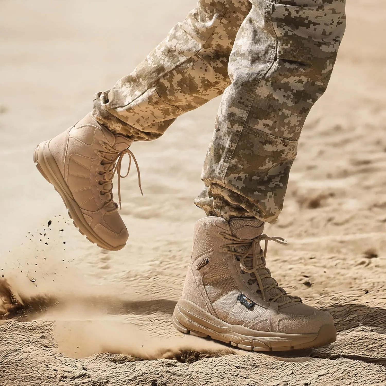 NORTIV 8 Men's Lightweight Military Tactical Work Boots Outdoor Hiking Motorcycle Combat Boots