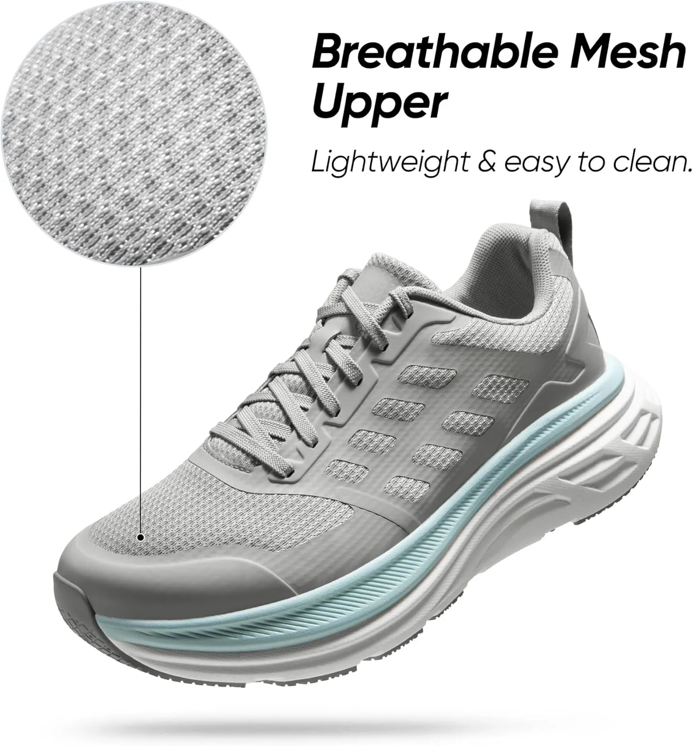 NORTIV 8 Men's Walking Running Tennis Cushioning Shoes ActiveFloat Non Slip Athletic Gym Workout Jogging Comfortable Sneakers