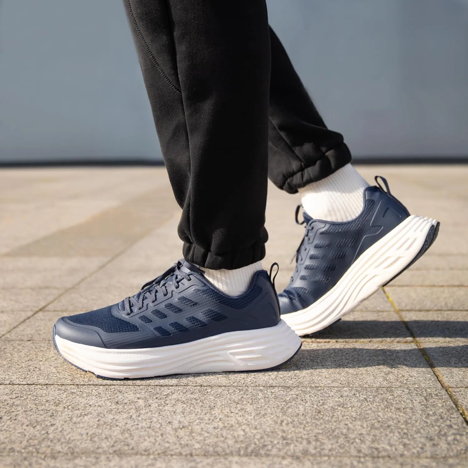 NORTIV 8 Men's Walking Running Tennis Cushioning Shoes ActiveFloat Non Slip Athletic Gym Workout Jogging Comfortable Sneakers