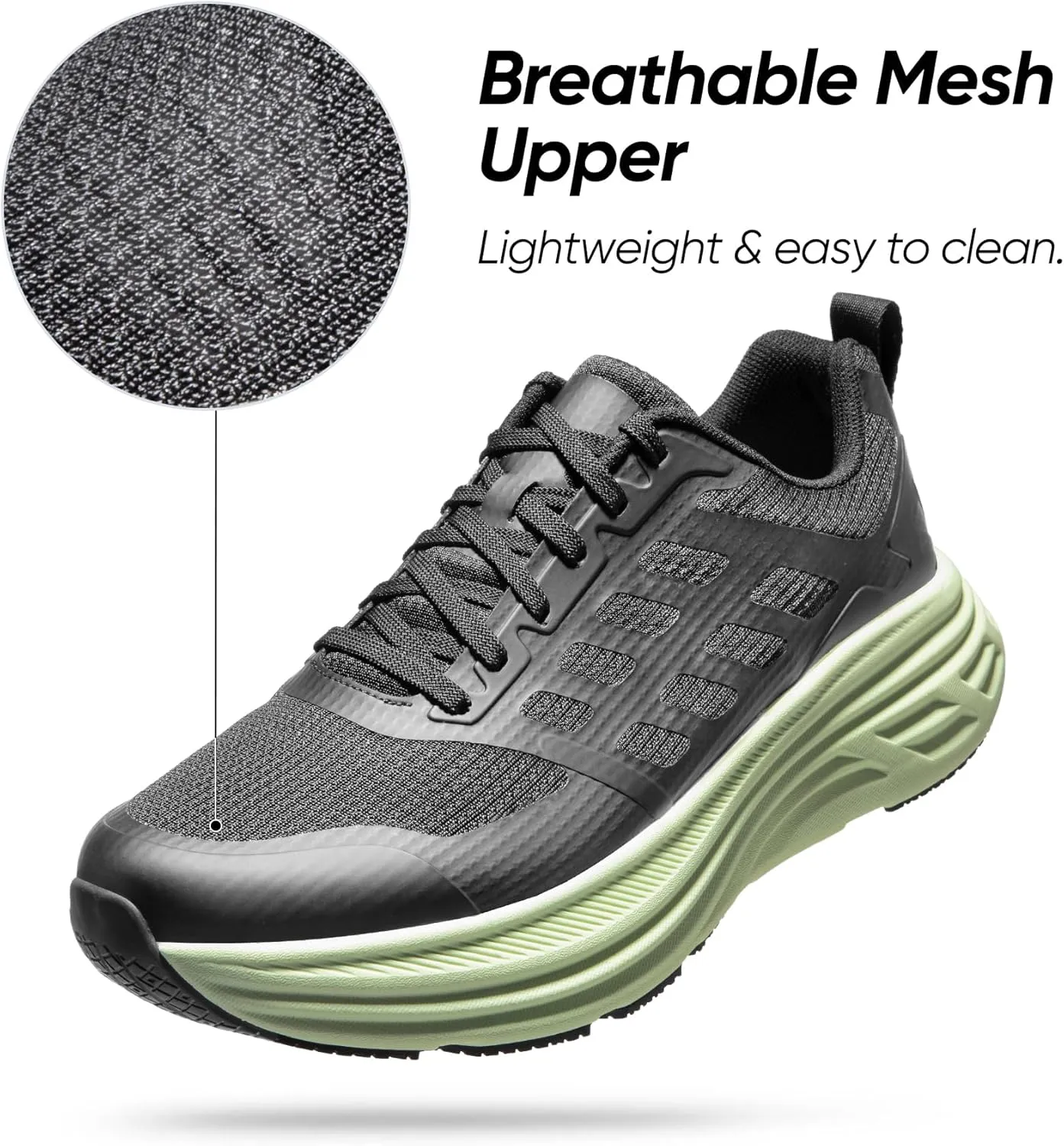 NORTIV 8 Men's Walking Running Tennis Cushioning Shoes ActiveFloat Non Slip Athletic Gym Workout Jogging Comfortable Sneakers