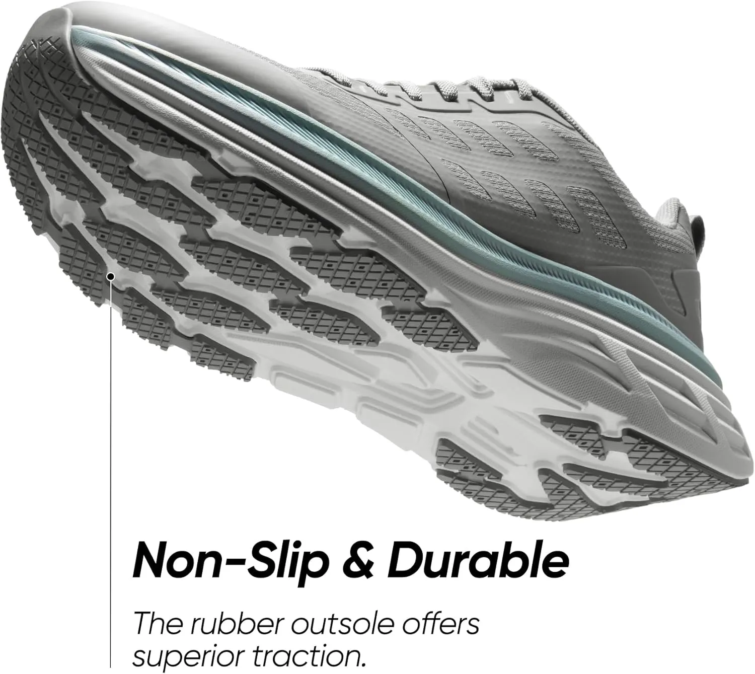 NORTIV 8 Men's Walking Running Tennis Cushioning Shoes ActiveFloat Non Slip Athletic Gym Workout Jogging Comfortable Sneakers