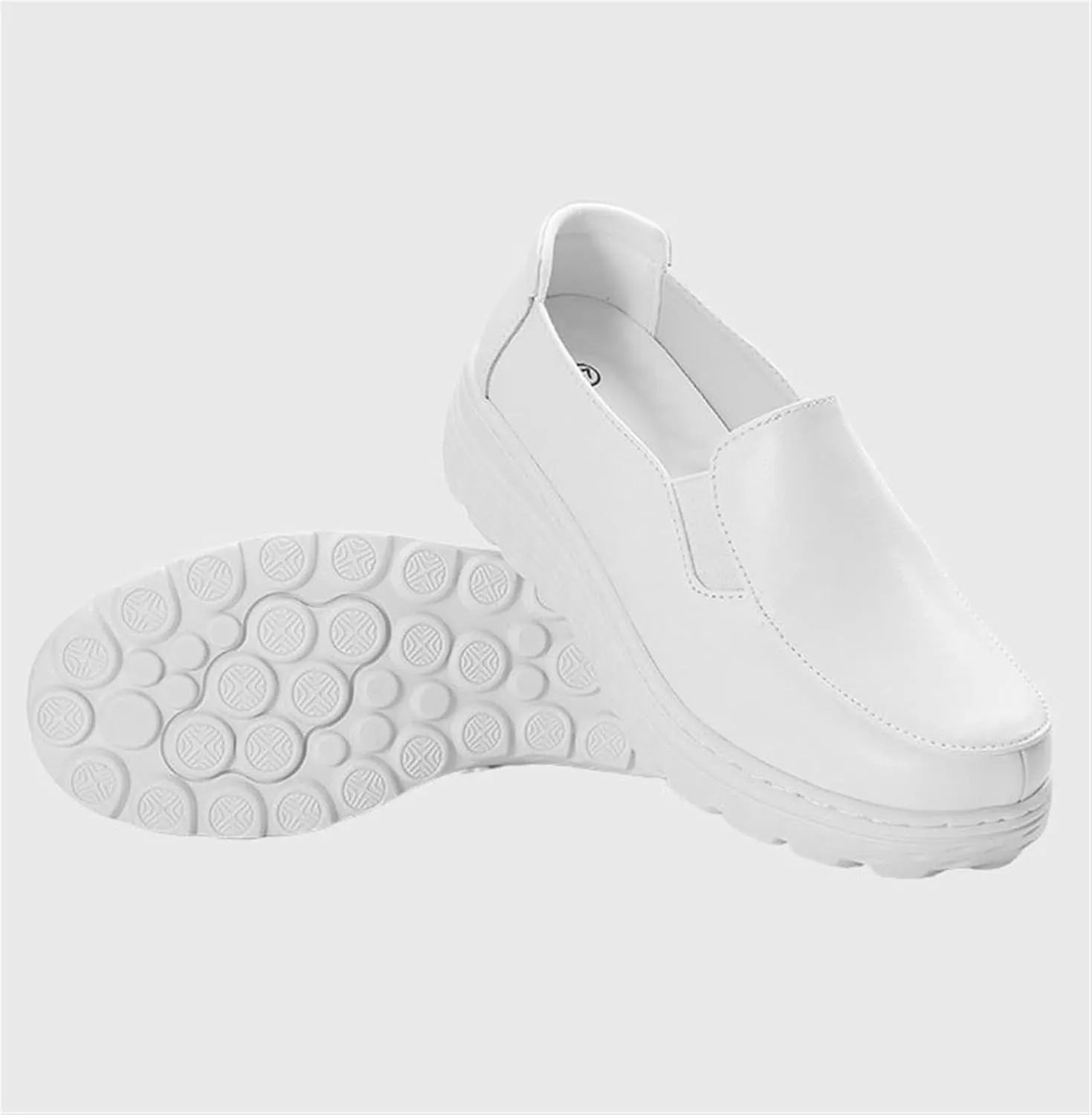 Nurses Shoes for Women Slip On Lightweight White Slip Resistant Work for Women with Arch Support Healthcare